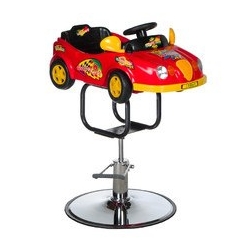 Dziecięcy fotel fryzjerski Autko BW-602 czerwony